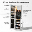 Espelho 360° 3 em 1 Penteadeira & Porta Joias e Bolsas