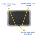 Lixeira de Luxo em Aço Inox com Abertura Automática [Compre 1 & Leve 2]