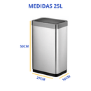 Lixeira de Luxo em Aço Inox com Abertura Automática [Compre 1 & Leve 2]