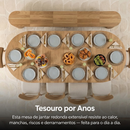 Mesa Expansível Oval Adapt em MDF