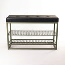 Sapateira Banco Sion Duo - Estofado Preto