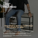 Sapateira Banco Sion Duo - Estofado Cinza