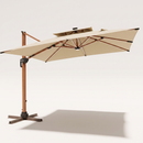 Ombrelone Guarda-Sol 3x3 com LED Solar + Base de 130L INCLUSA [Cobertura de 6,25m²]