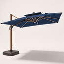 Ombrelone Guarda-Sol 3x3 com LED Solar + Base de 130L INCLUSA [Cobertura de 6,25m²]