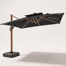 Ombrelone Guarda-Sol 3x3 com LED Solar + Base de 130L INCLUSA [Cobertura de 6,25m²]